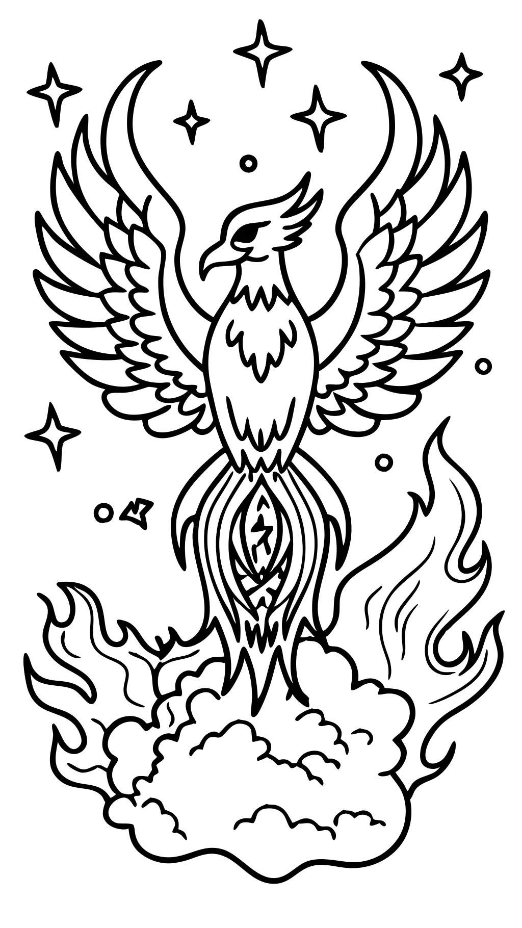 coloriage phoenix